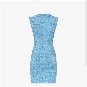 Fendi light blue viscose dress